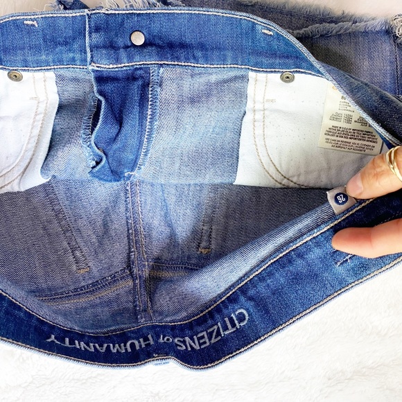 Citizens of Humanity Cutoff Denim Shorts - Picture 6 of 8
